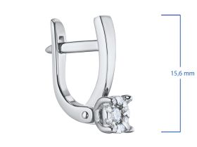Серьги из белого золота с бриллиантами э4701сг07176900
