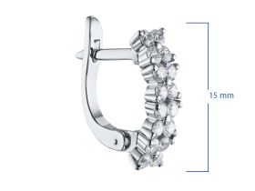 Серьги из белого золота э4712сг07173700
