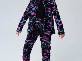 Комплект трикотажный для девочек: толстовка, брюки