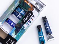 Набор масла "Малевичъ" морской пейзаж, 8 цв*12 мл