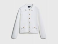 Кардиган на пуговицах, Белый