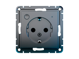 Умная розетка Sber встраиваемая, карбон.