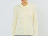 Кардиган в рубчик, Желтый