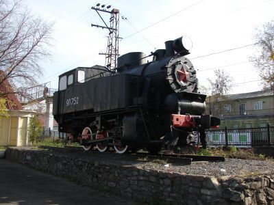 Паровоз серии П-9 на вечной стоянке