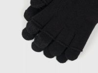Перчатки с митенками для мальчиков, Черный