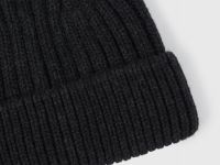 Шапка из шерсти с отворотом, Серый