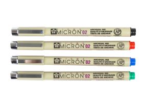 Линер Sakura "PIGMA MICRON 02" 0,30 мм, зеленый