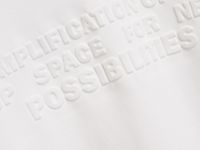 Футболка с объёмным принтом, Белый