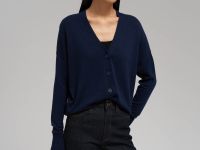 Кардиган свободного кроя с шерстью