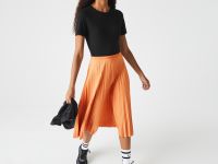 Женская плиссированная юбка Lacoste