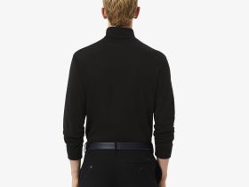 Мужской лонгслив Lacoste с высоким воротом из органического хлопка