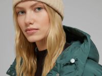 Шапка-бини с шерстью