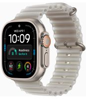 Смарт-часы Apple Watch Ultra 4 49mm Natural Titanium Case with Translucent Gray Ocean Band (One Size)