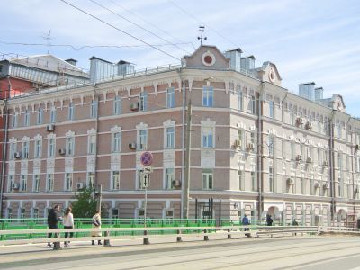 Дом доходный. Здесь в 1903-1904 гг. находилась созданная Бауманом Н.Э. подпольная типография кон. XIX в.