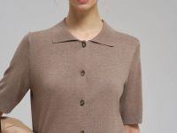 Легкий кардиган прямого кроя с коротким рукавом