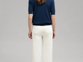 Легкий джемпер с коротким рукавом