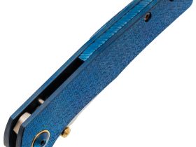 Складной нож Assassin knives Argo 2.0, сталь M398, рукоять титан, синий