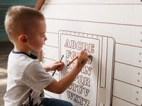 Картонный домик BIBALINA Colouring play-house