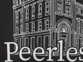 Футболка из хлопка с принтом, Коричневый