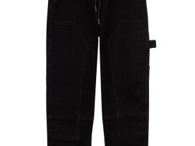 Брюки текстильные джинсовые утепленные с начесом для мальчиков