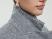 Двубортное пальто с отложным воротником