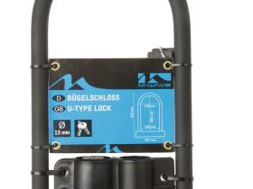 Замок-скоба ACME M-Wave 197x245 мм, ключ, крепление к велосипеду (черный)