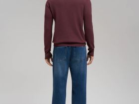 Джемпер прямого кроя из хлопка