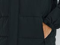 Утеплённая куртка с капюшоном, Черный