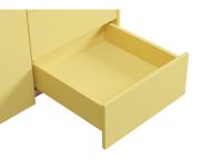 Распашной шкаф Изи 2-100x220 Желтый/Розовый