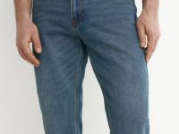 Базовые зауженные джинсы, Синий