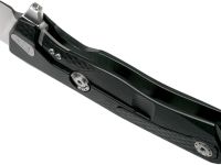 Нож складной LionSteel ROK A BS, сталь Satin Finish Bhler M390, рукоять алюминий, чёрный