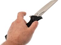 Складной нож Obertech ns-02 Tanto satin, сталь VG-10, рукоять G10, черный