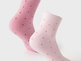 Носки трикотажные махровые для девочек, 2 пары в комплекте