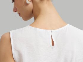 Свободный топ из жатой ткани