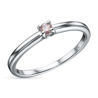 Помолвочное кольцо из белого золота э0912кц01162900_pink