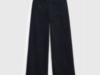 Широкие джинсы Wide Leg для девочек, Черный