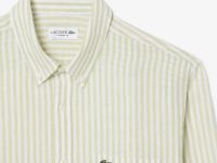 Мужская льняная рубашка Lacoste в полоску