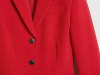 Однобортный приталенный жакет, Красный