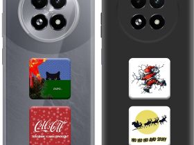 Комплект наклеек Krutoff «Новый год» (4 шт.)