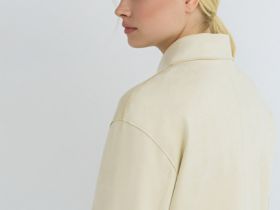 Куртка из искусственной замши, Желтый