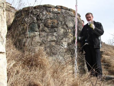 Склеп наземный круглый в плане