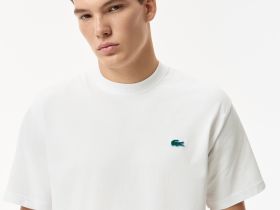 Мужская футболка Lacoste классического кроя из органического хлопка