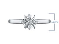 Кольцо из серебра с бриллиантами э0601кц11191270