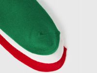 Носки с новогодней вышивкой для девочек, 3 пары, Красный