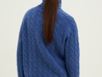 Свитер с косами с добавлением шерсти