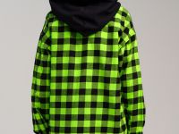 Рубашка текстильная с капюшоном из трикотажа для мальчиков