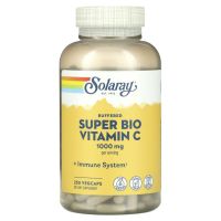 Solaray, Super Bio Vitamin C, витамин C медленного высвобождения, 250 вегетарианских капсул