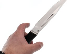 Нож Казак-1, сталь 65х13, резина