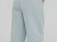 Хлопковые брюки Balloon с эластичным поясом, Серый