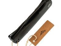 Складной нож Petrified Fish Victor Black, сталь K110, рукоять микарта